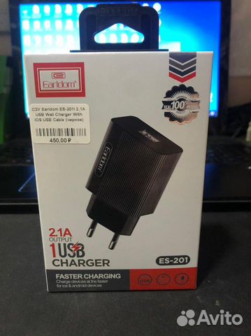 Сзу Earldom ES-201I 2,1A USB