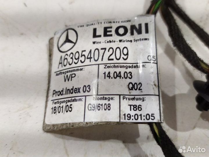Проводка двери передняя Mercedes Viano W639 2.1D