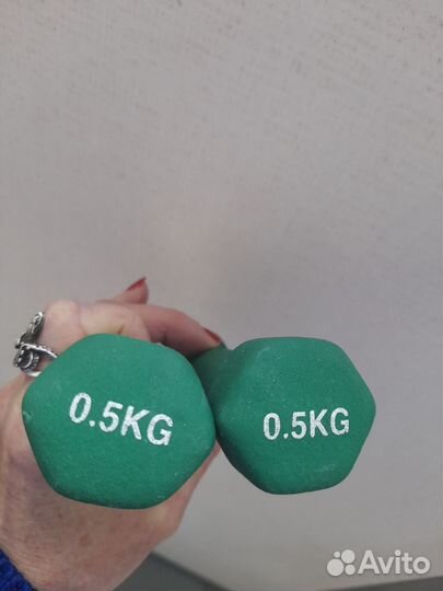 Гантели неопреновые по 0,5 кг