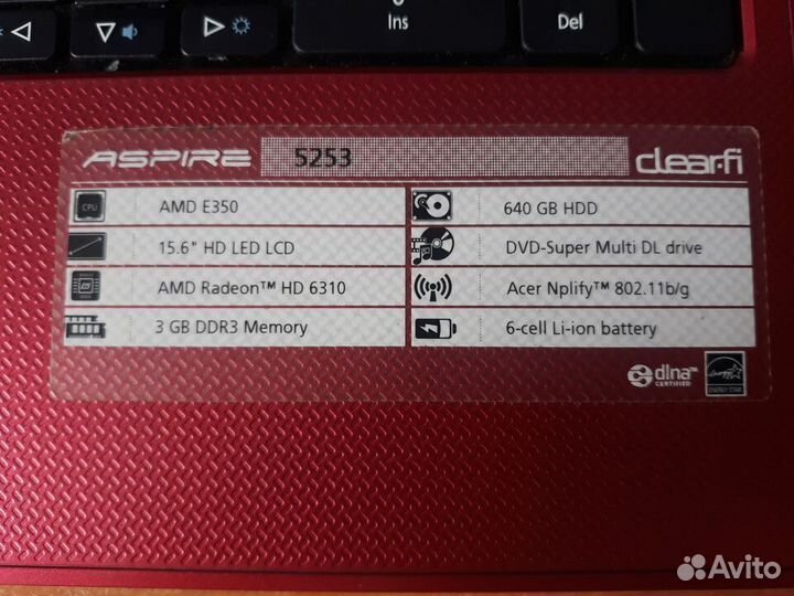 Ноутбук acer
