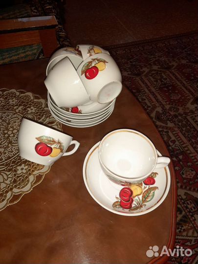 Кружка с блюдцем 6 шт