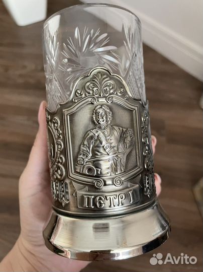 Новый Подстаканник никелированный Кольчугино