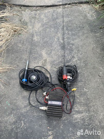 Автомобильная рация с антенной