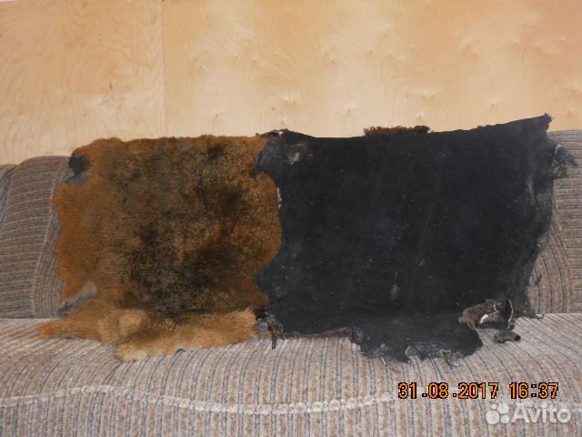 Овечьи шкуры выделанные