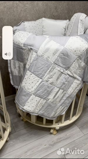 Набор бортиков-подушечек minky moon