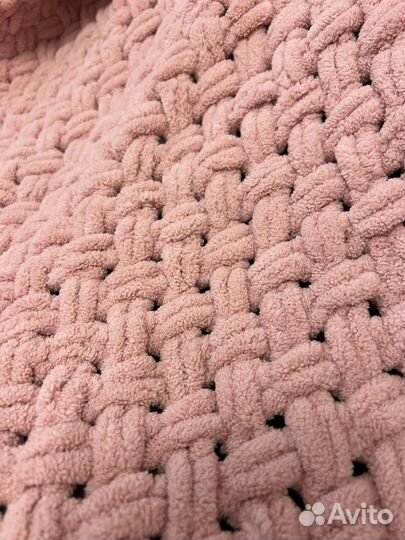 Плед детский вязаный