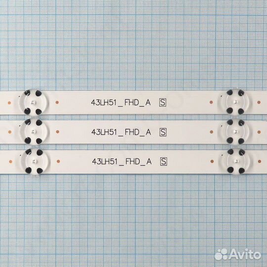 43LH/43LJ/43UJ -Комплект светодиодной подсветки дл