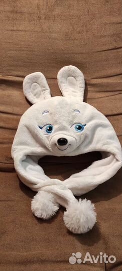 Шапка с ушами зайца