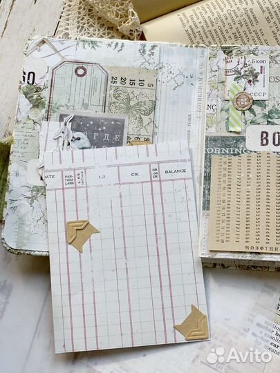 Мини-альбом для фото ручной работы Botany