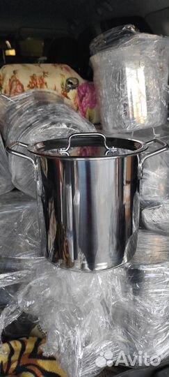 Кастрюля нержавейка 11 л трс дно несорт
