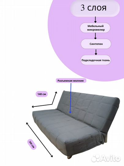 Новые Чехлы на диван Бединге(ikea) Ника(Аскона)