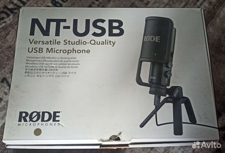 Универсальный студийный USB микрофон rode