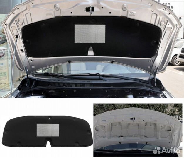 Шумоизоляция капота Утеплитель Тойота Королла