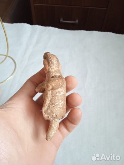 Ёлочная игрушка девочка ватная СССР