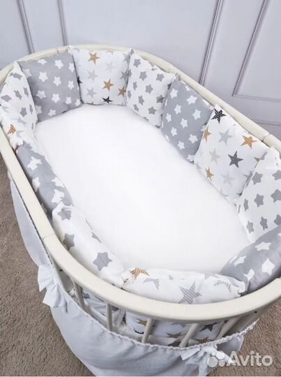 Бортики подушки в детскую кроватку