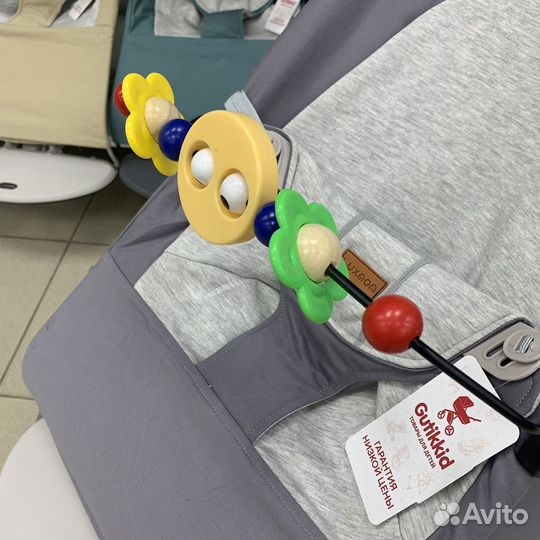 Шезлонг для новорожденных Luxmom (серый)