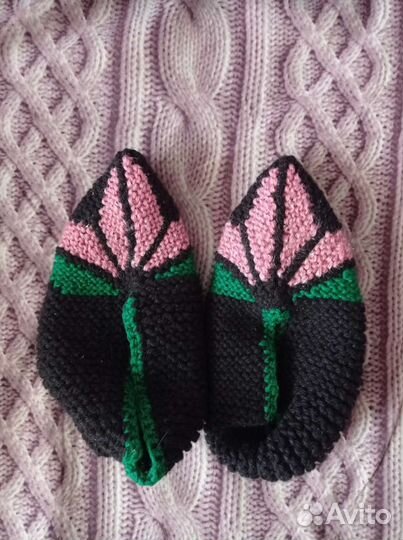 Следки- тапочки ручной вязки