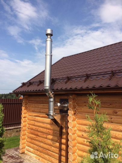 Дымоход 4 м Комплект Диаметр 130х220