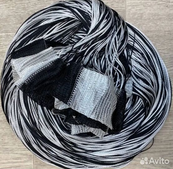 Шторы-нити (черно -белые)