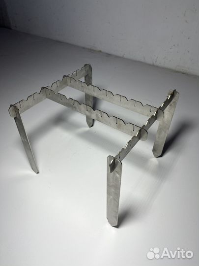 Таганок походный подставка для шашлыков и котелка