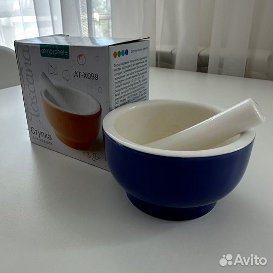 Ступка с пестиком керамика