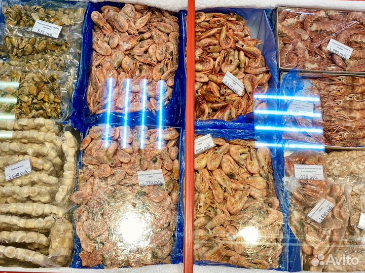 Креветки и лангустины