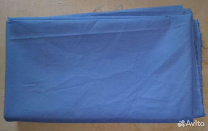 Ткань плащёвка голубая отрез 330 х 150 см