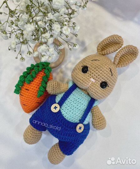 Вязаные игрушки ручной работы. Набор для малыша