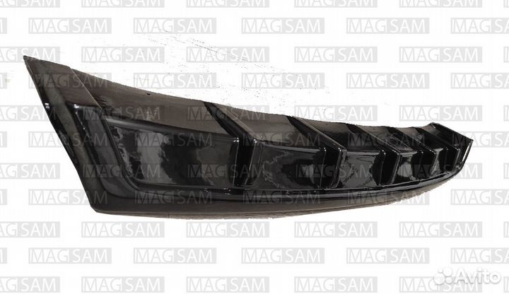 Диффузор заднего бампера Приора 2 седан черн гл