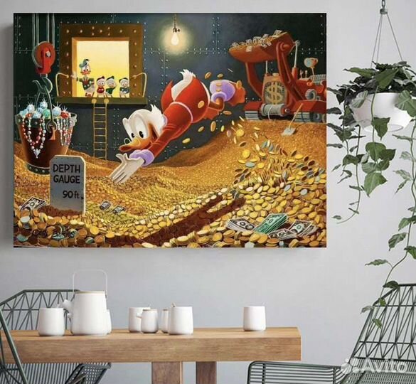 Стильная картина Скрудж Макдак