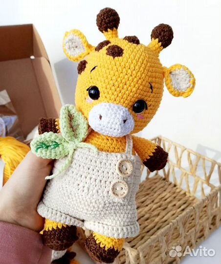 Жираф игрушка ручной работы