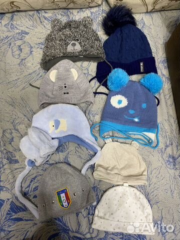 Шапка весна- осень на мальчика от 0 до 2-3х л