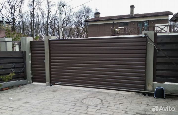 Ворота откатные под ключ цикл 25 тыс. долговечны