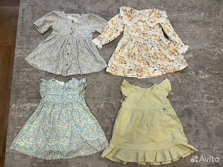 Летняя одежда на девочку 80