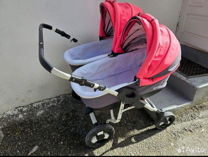 Коляска для двойни 2в 1
