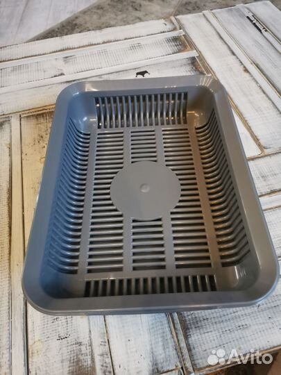 Лоток для кошек маленький, высокий борт