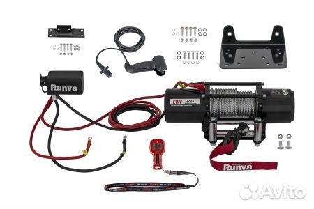 Лебедка 12V Runva 6000lbs 2722кг EWV6000S сталь