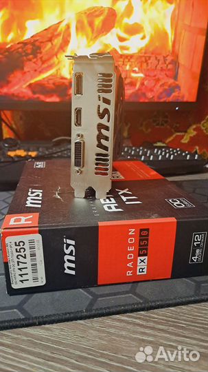 Видеокарта Rx 550 4gb