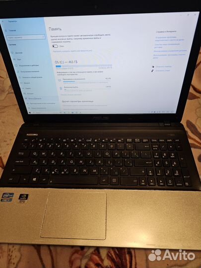 Ноутбук asus K55VD Core i7 с оптическим приводом