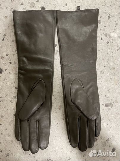 Перчатки натуральная кожа длинные 7,5