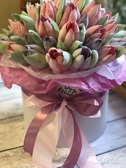 Зефирные тюльпаны