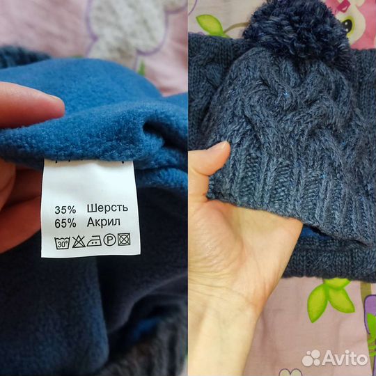 Шапка и шарф снуд оч теплые