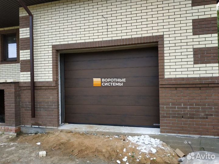 Гаражные секционные ворота Алютех trend