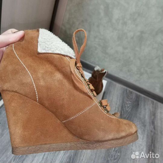 Ботильоны замшевые