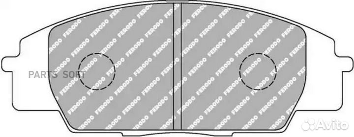 Ferodo FCP1444R FCP1444R тормозные колодки дисковы