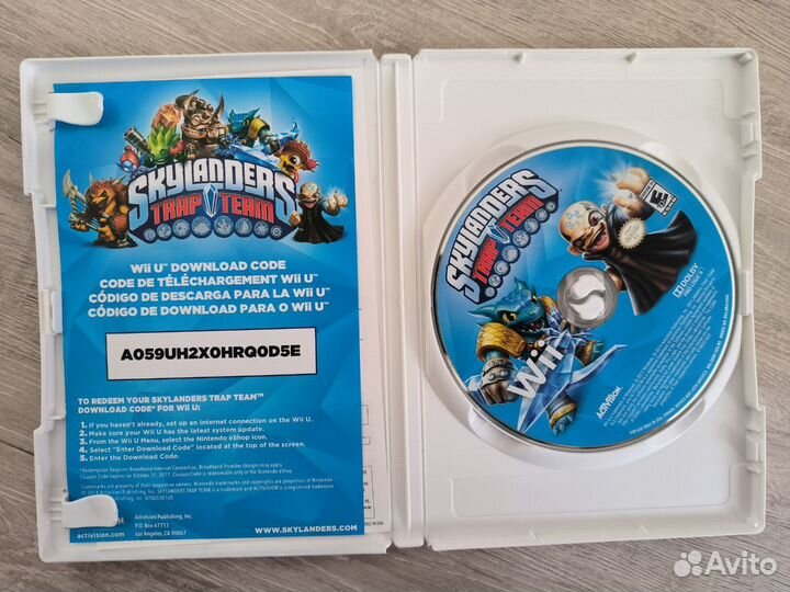 Диск с игрой Skylanders Trap Team для Wii U