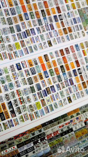 Номерные знаки США для моделей 1:43