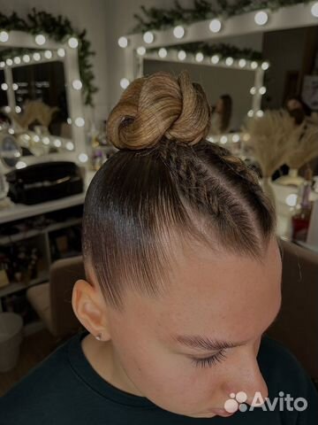 Прическа для художественной гимнастики