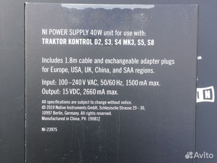 Блок питания для Native Instruments