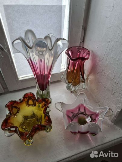 Вазы Чехия 1970е